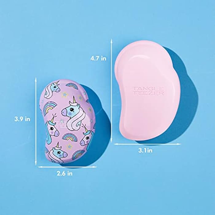 Tangle Teezer | The Original Detangling Hairbrush | Perfect for Wet & Dry Hair | Two-Tiered Teeth & Palm-Friendly Design | For Glossy, Frizz-Free Locks | Pink Vibes - Image 5